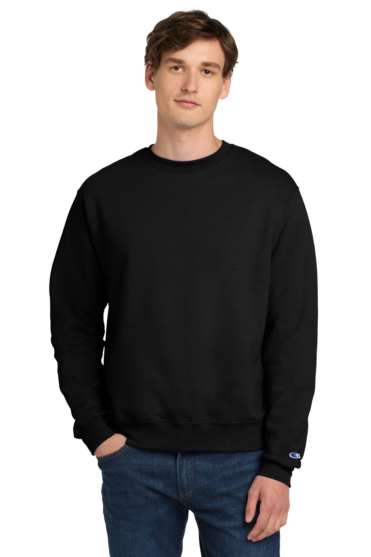 Champion Powerblend Crewneck Sweatshirt S6000 Black
