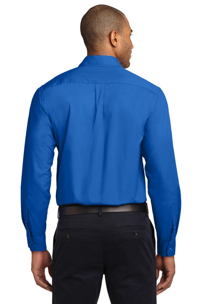 Port Authority Extended Size Long Sleeve Easy Care Shirt S608ES Strong Blue