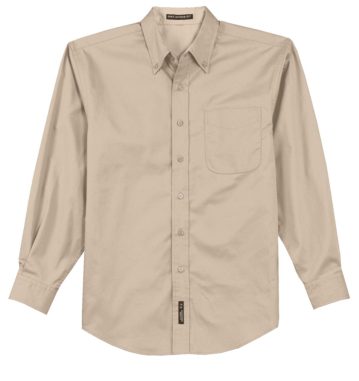 Port Authority Long Sleeve Easy Care Shirt S608 Stone