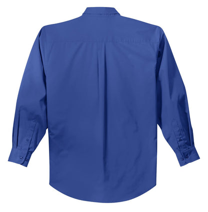 Port Authority Long Sleeve Easy Care Shirt S608 Royal/ Classic Navy