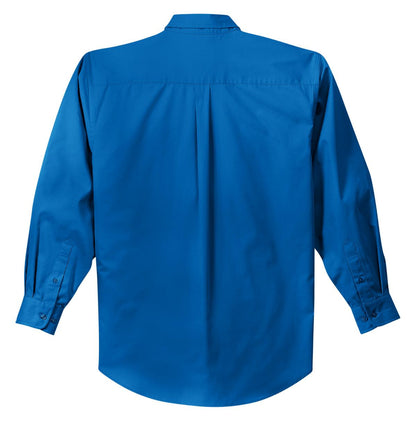 Port Authority Long Sleeve Easy Care Shirt S608 Strong Blue