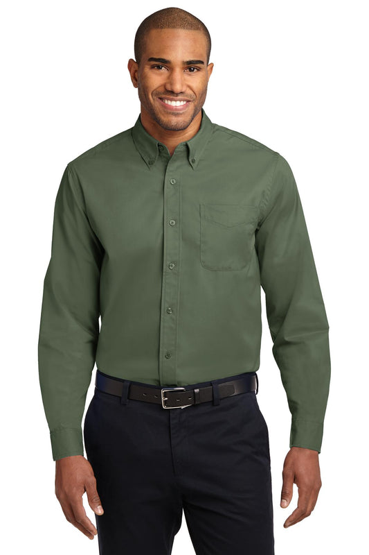Port Authority Long Sleeve Easy Care Shirt S608 Clover Green