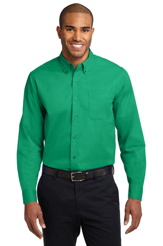 Port Authority Long Sleeve Easy Care Shirt S608 Court Green