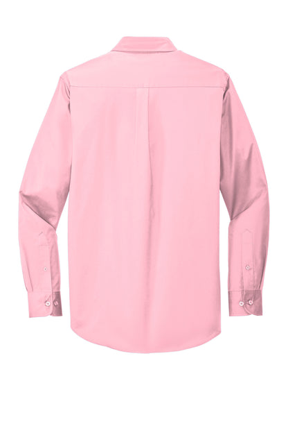 Port Authority Long Sleeve Easy Care Shirt S608 Light Pink