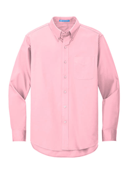 Port Authority Long Sleeve Easy Care Shirt S608 Light Pink