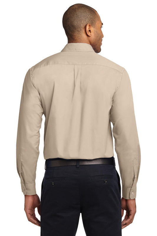 Port Authority Long Sleeve Easy Care Shirt S608 Stone