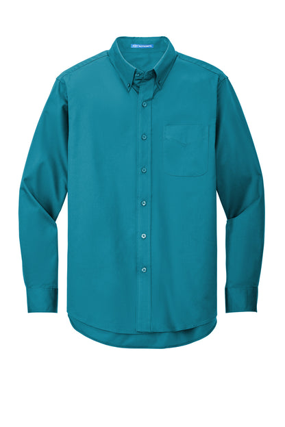 Port Authority Extended Size Long Sleeve Easy Care Shirt S608ES Teal Green