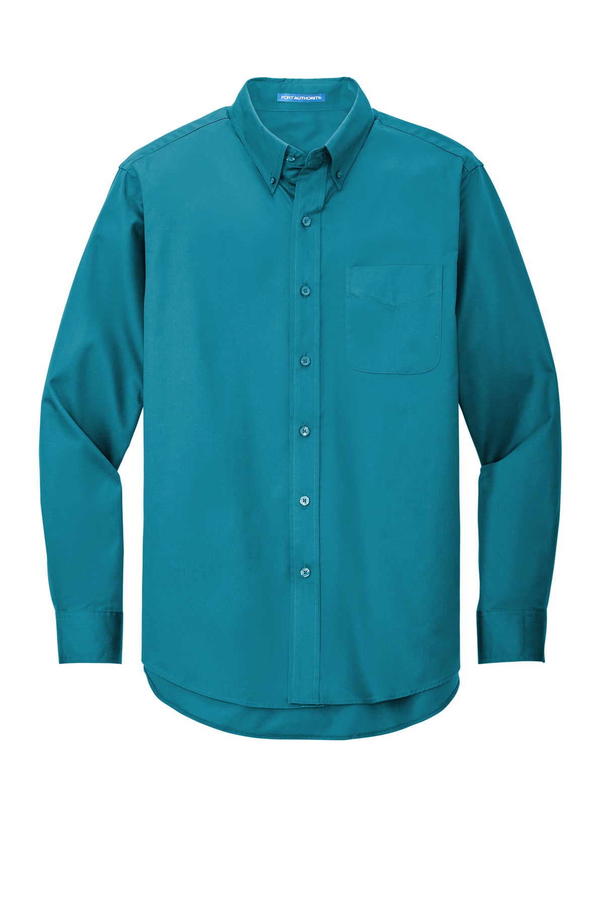 Port Authority Tall Long Sleeve Easy Care Shirt.  TLS608 Teal Green Tall