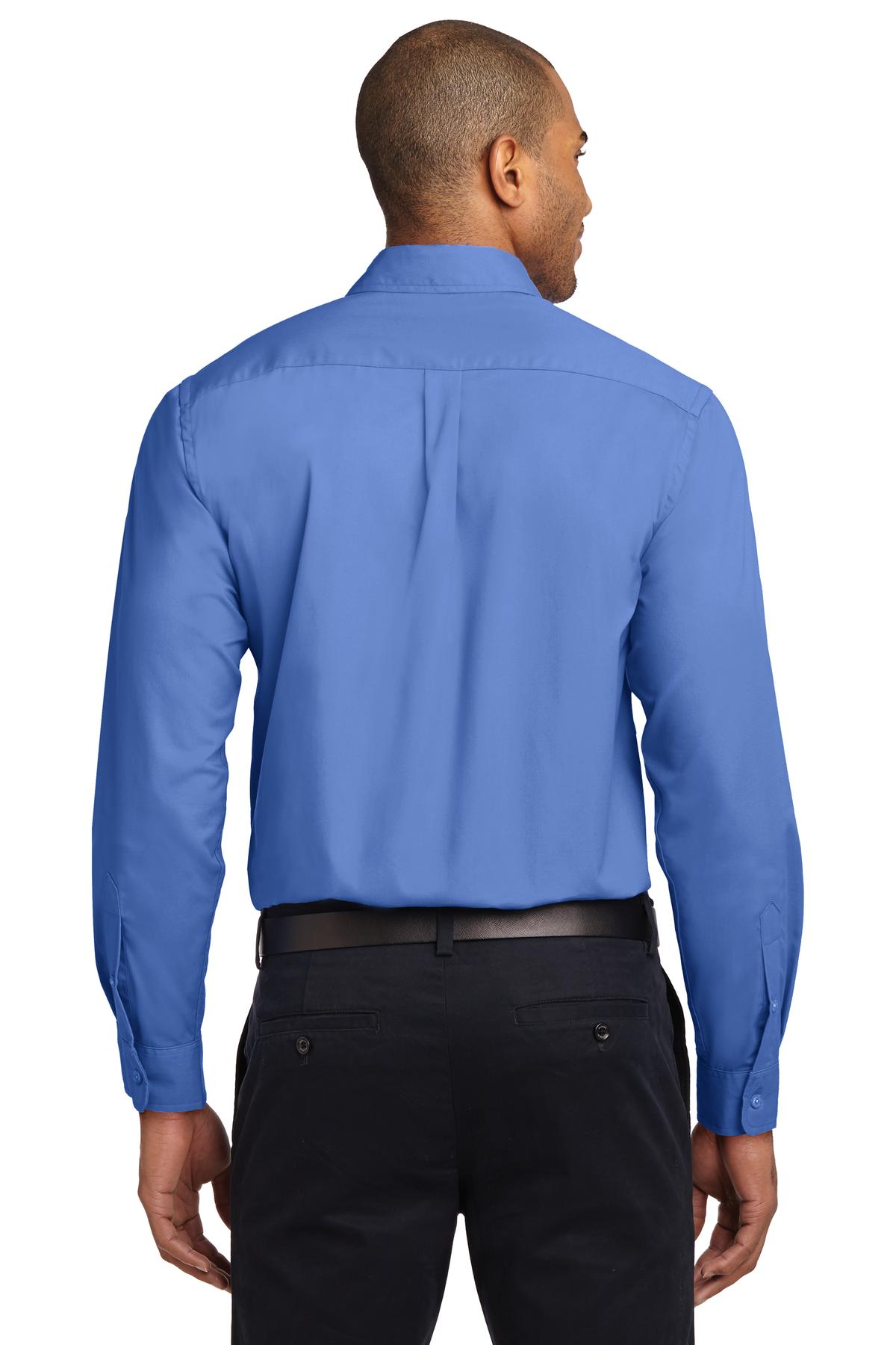Port Authority Long Sleeve Easy Care Shirt S608 Ultramarine Blue