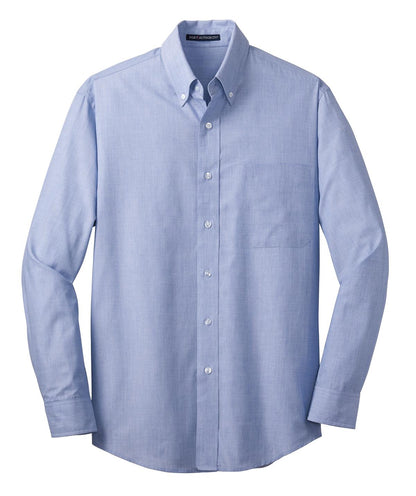 Port Authority Crosshatch Easy Care Shirt. S640 Chambray Blue