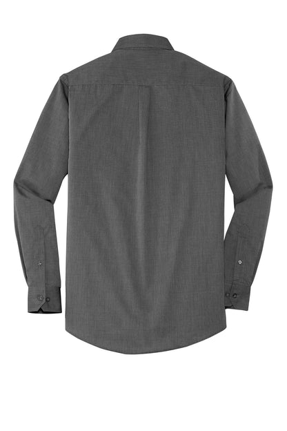 Port Authority Crosshatch Easy Care Shirt. S640 Soft Black