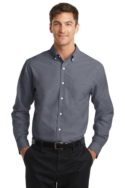 Port Authority SuperPro Oxford Shirt. S658 Black