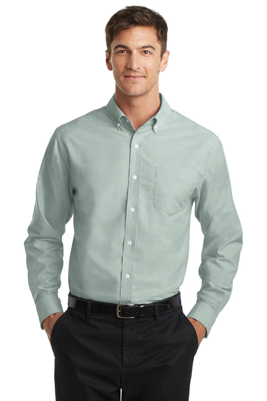 Port Authority SuperPro Oxford Shirt. S658 Green