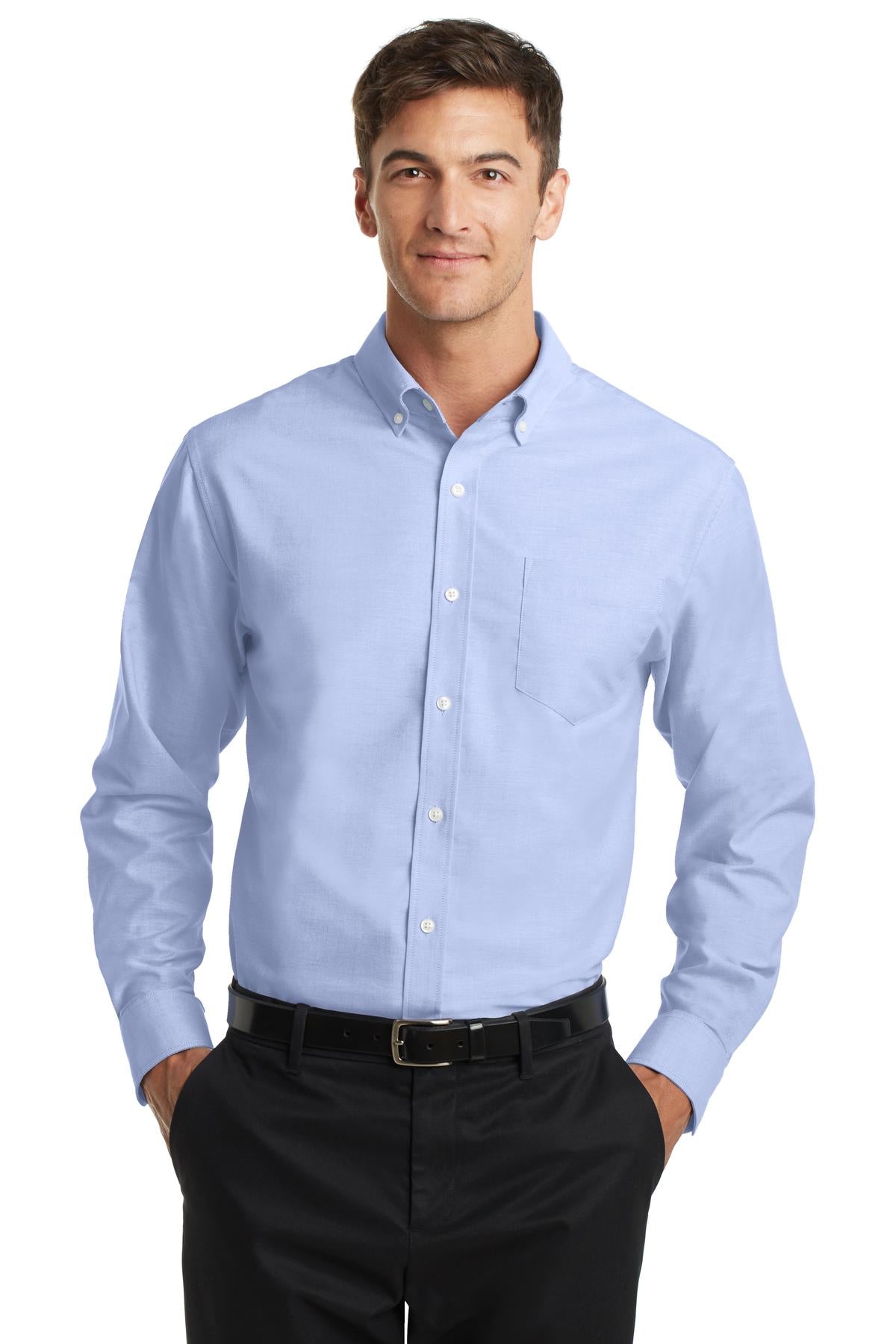 Port Authority SuperPro Oxford Shirt S658 Oxford Blue