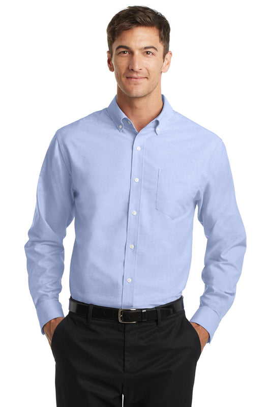 Port Authority SuperPro Oxford Shirt. S658 Oxford Blue