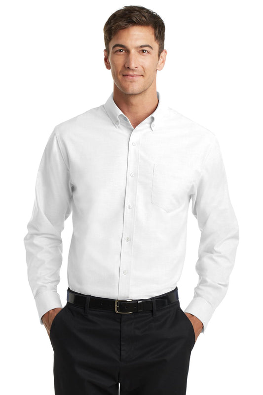 Port Authority SuperPro Oxford Shirt. S658 White