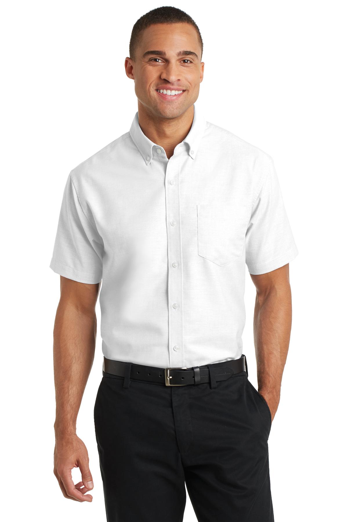 Port Authority Short Sleeve SuperPro Oxford Shirt S659 White