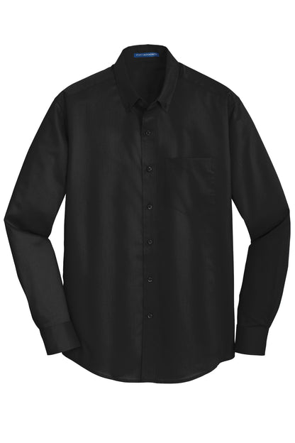 Port Authority SuperPro Twill Shirt. S663 Black