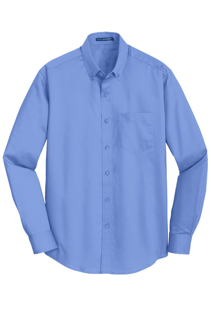 Port Authority SuperPro Twill Shirt. S663 Ultramarine Blue