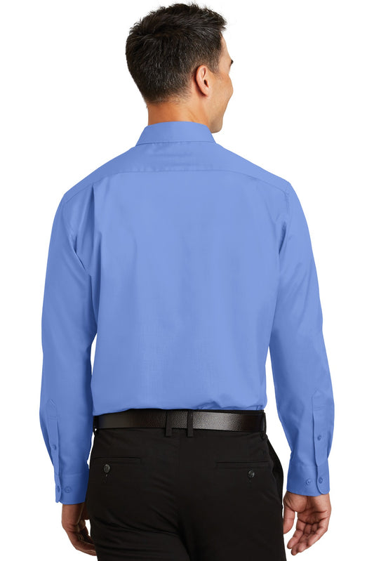 Port Authority SuperPro Twill Shirt. S663 Ultramarine Blue