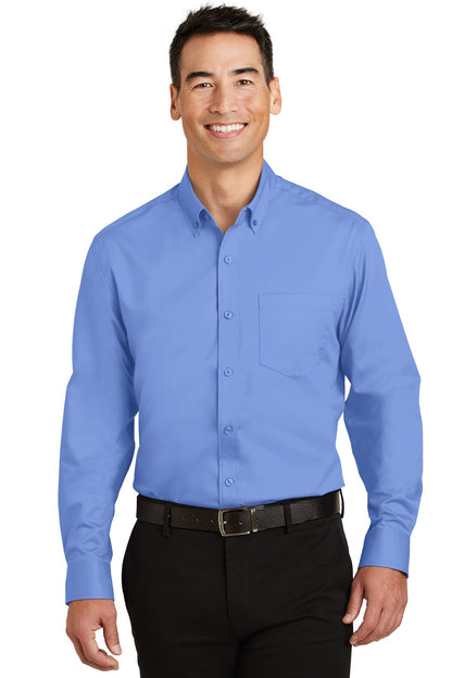 Port Authority SuperPro Twill Shirt. S663 Ultramarine Blue