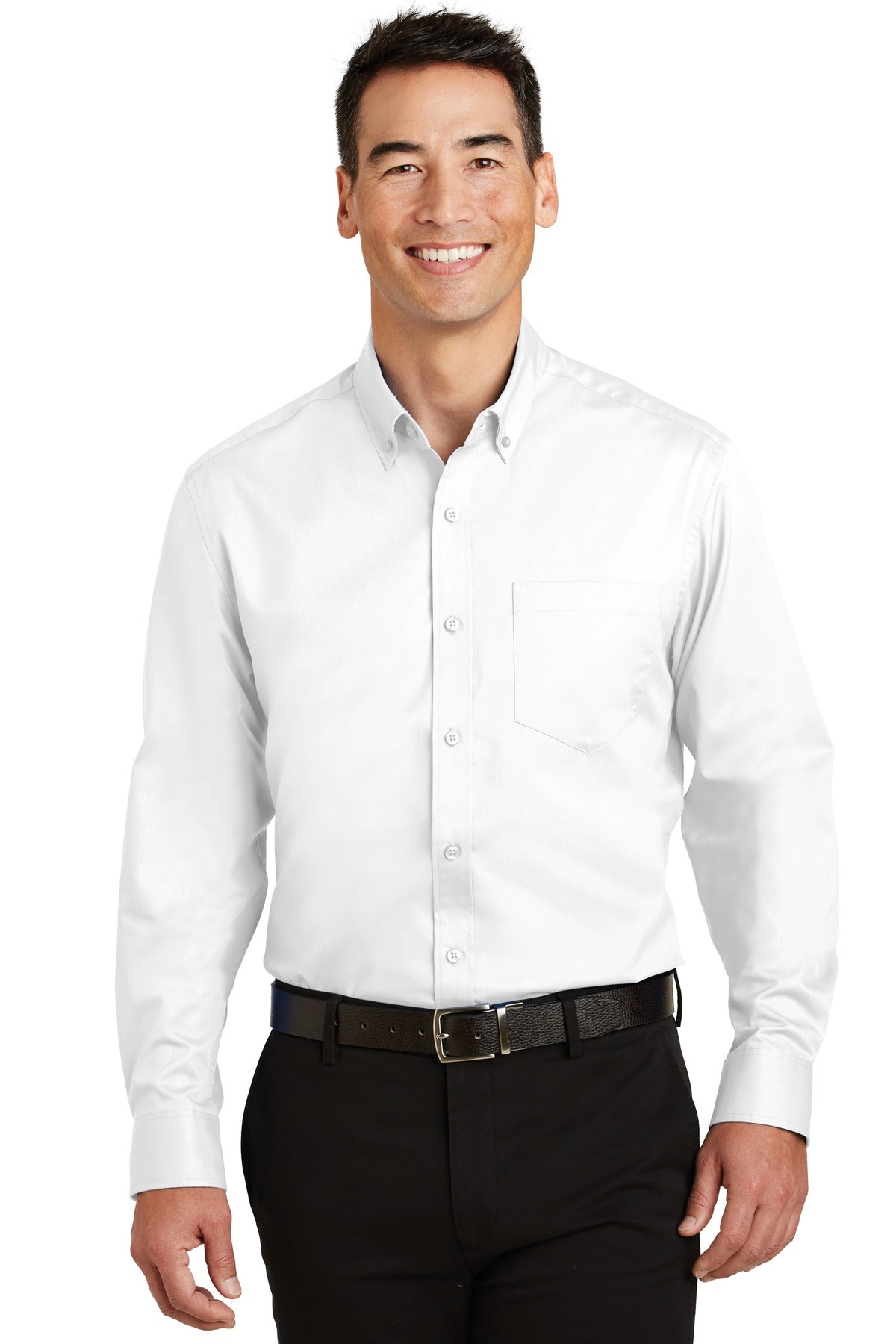 Port Authority SuperPro Twill Shirt. S663 White