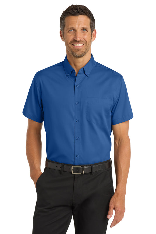 Port Authority Short Sleeve SuperPro Twill Shirt S664 True Blue