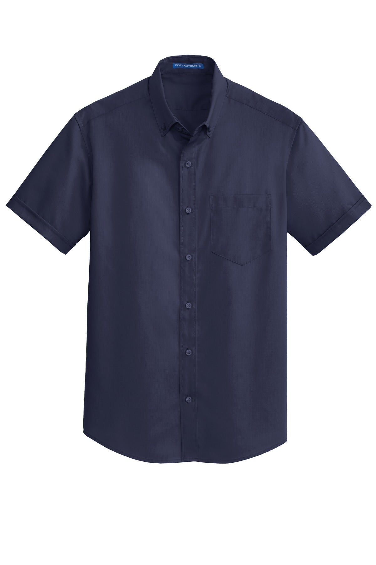 Port Authority Short Sleeve SuperPro Twill Shirt. S664 True Navy