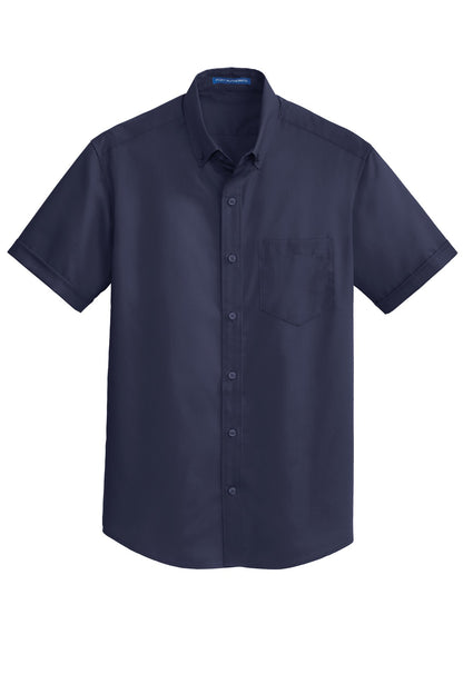 Port Authority Short Sleeve SuperPro Twill Shirt. S664 True Navy