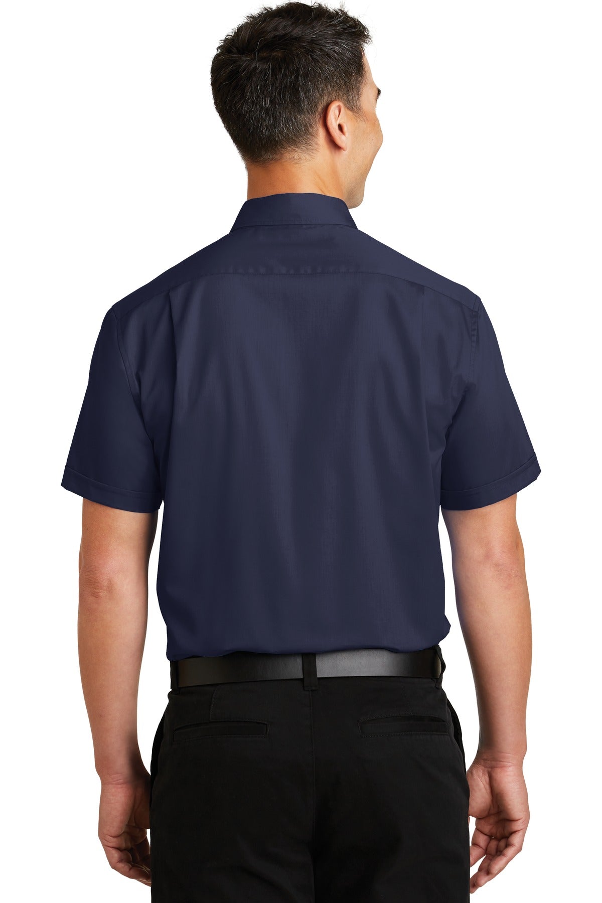 Port Authority Short Sleeve SuperPro Twill Shirt. S664 True Navy