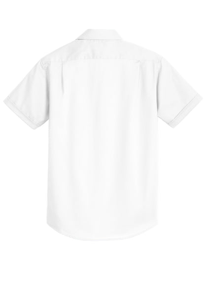 Port Authority Short Sleeve SuperPro Twill Shirt. S664 White