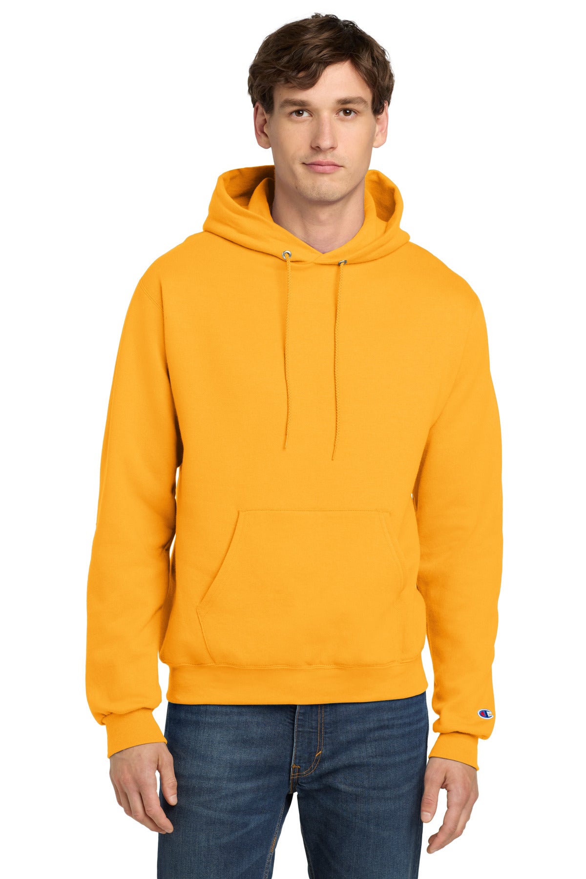 Champion Powerblend Pullover Hoodie. S700 Gold