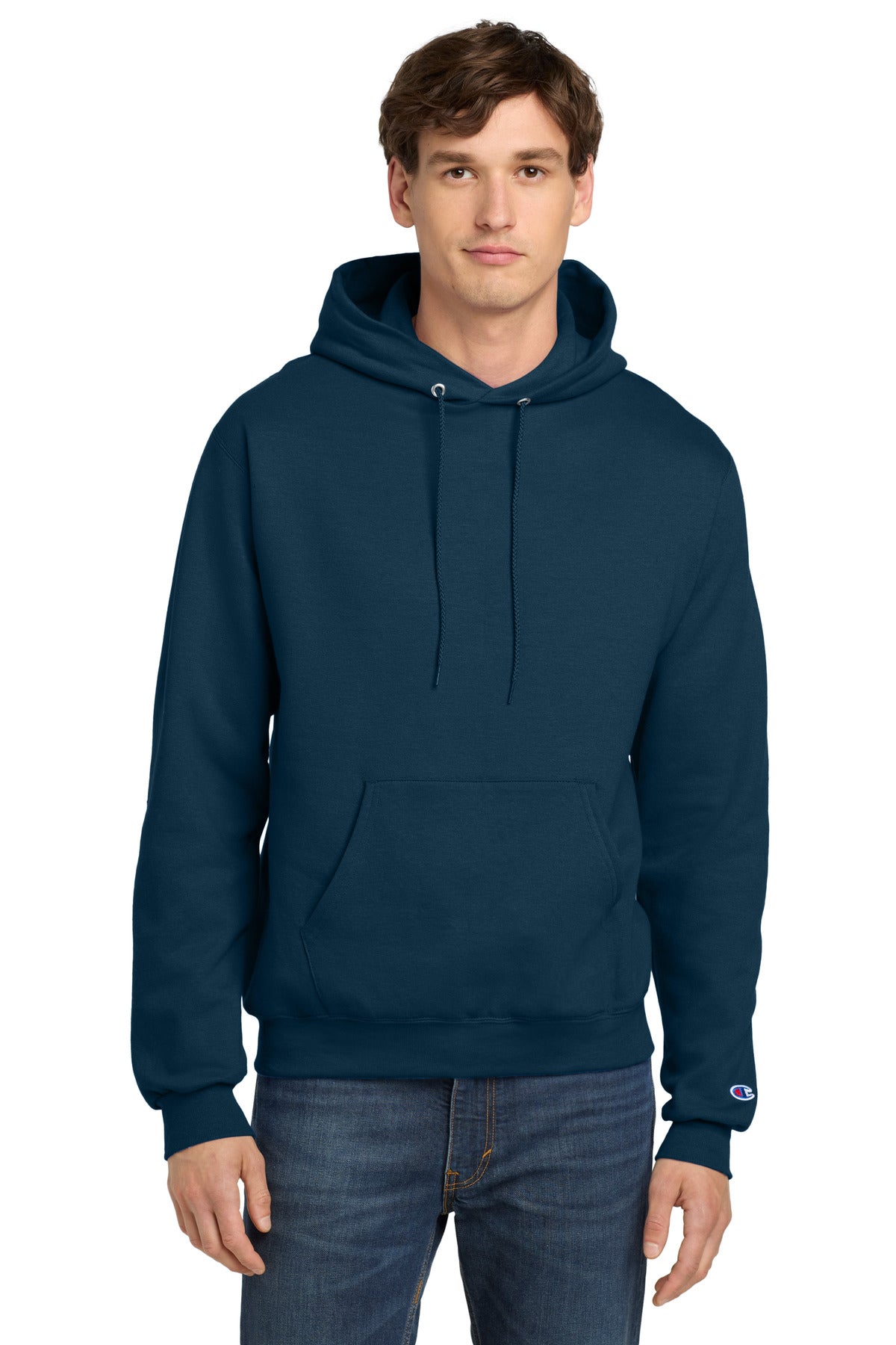 Champion Powerblend Pullover Hoodie. S700 Late Night Blue
