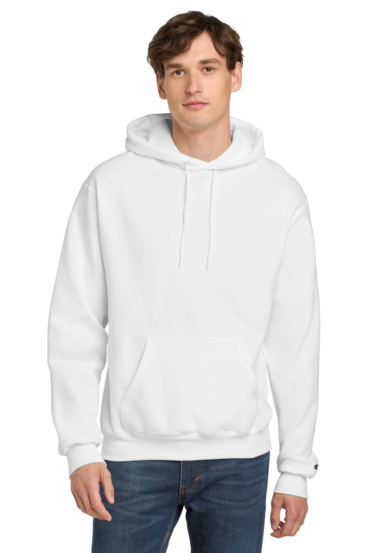 Champion Powerblend Pullover Hoodie S700 White