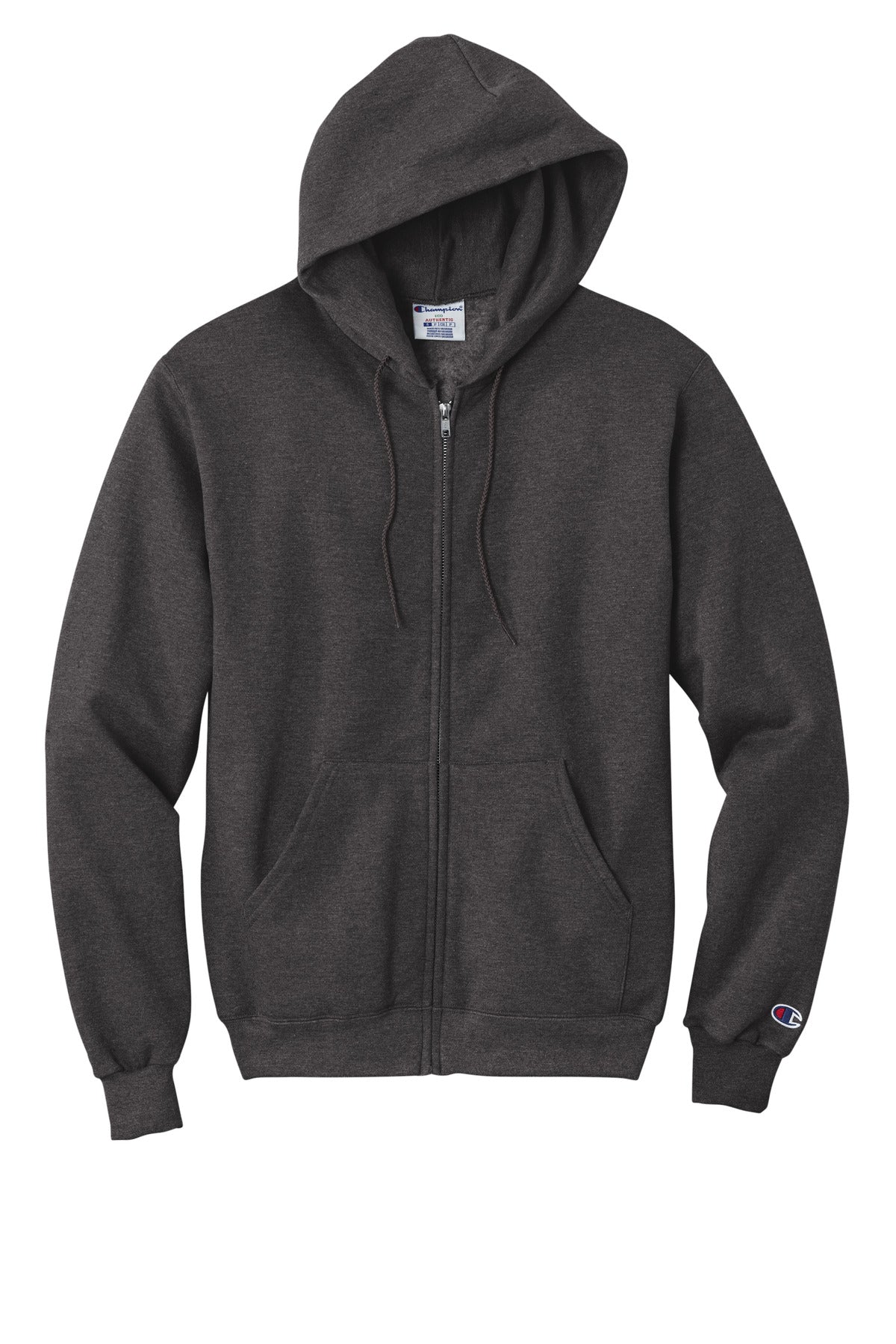 Champion Powerblend Full-Zip Hoodie S800 Charcoal Heather