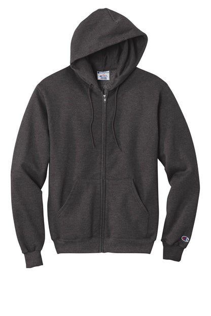 Champion Powerblend Full-Zip Hoodie S800 Charcoal Heather