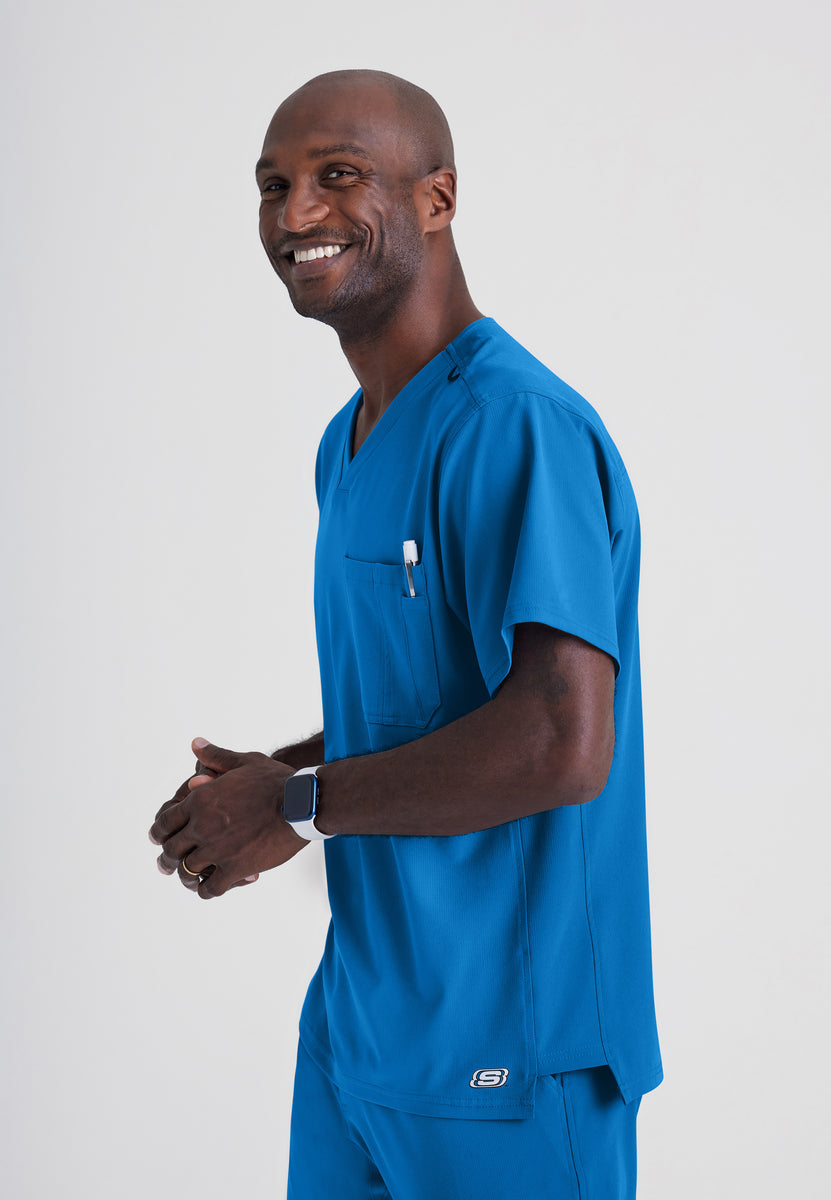 Skechers SK0112 Structure Scrub Top New Royal