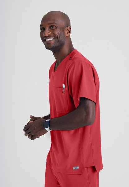 Skechers SK0112 Structure Scrub Top True Red