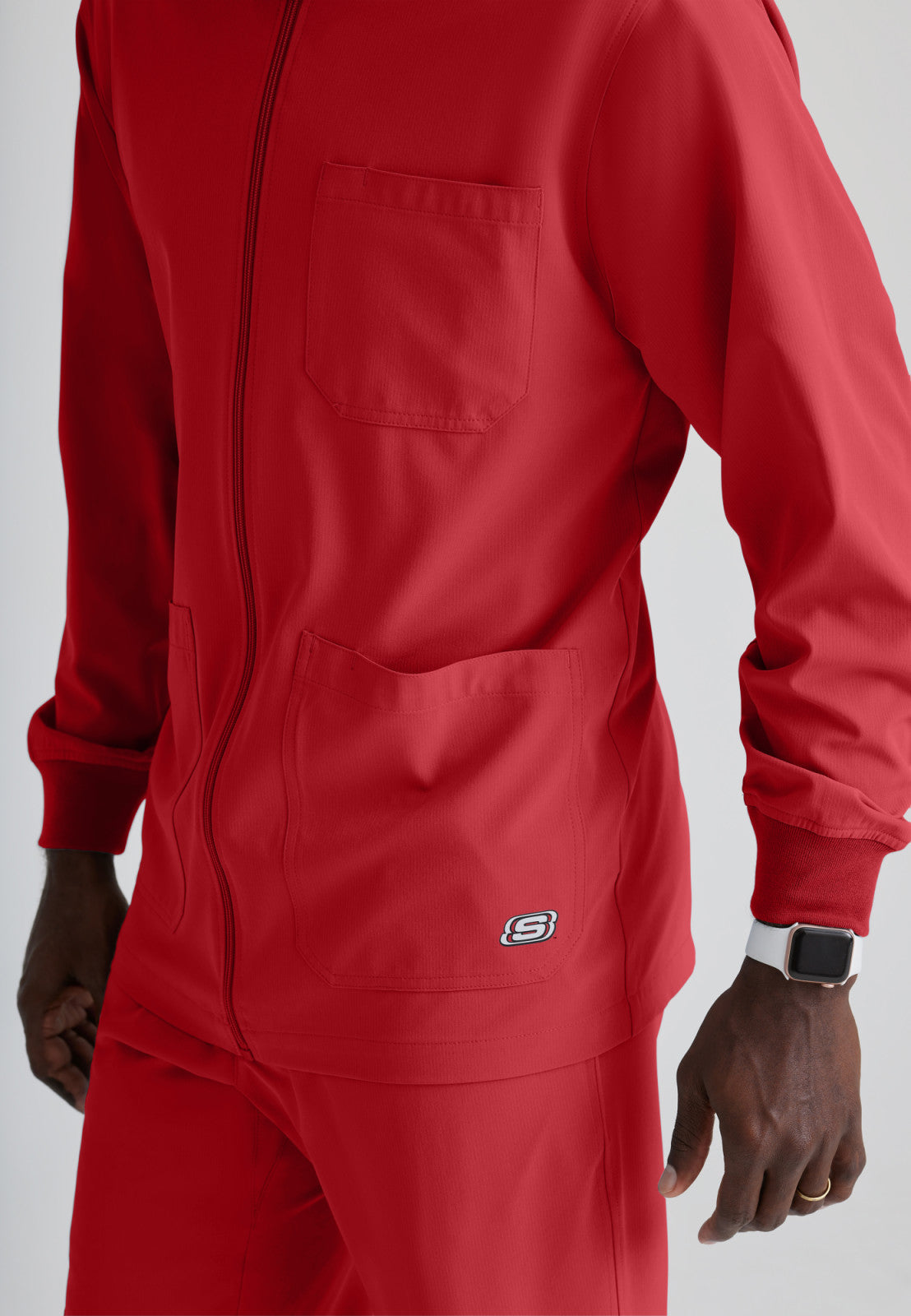 Skechers SK0408 Structure Scrub Jacket True Red