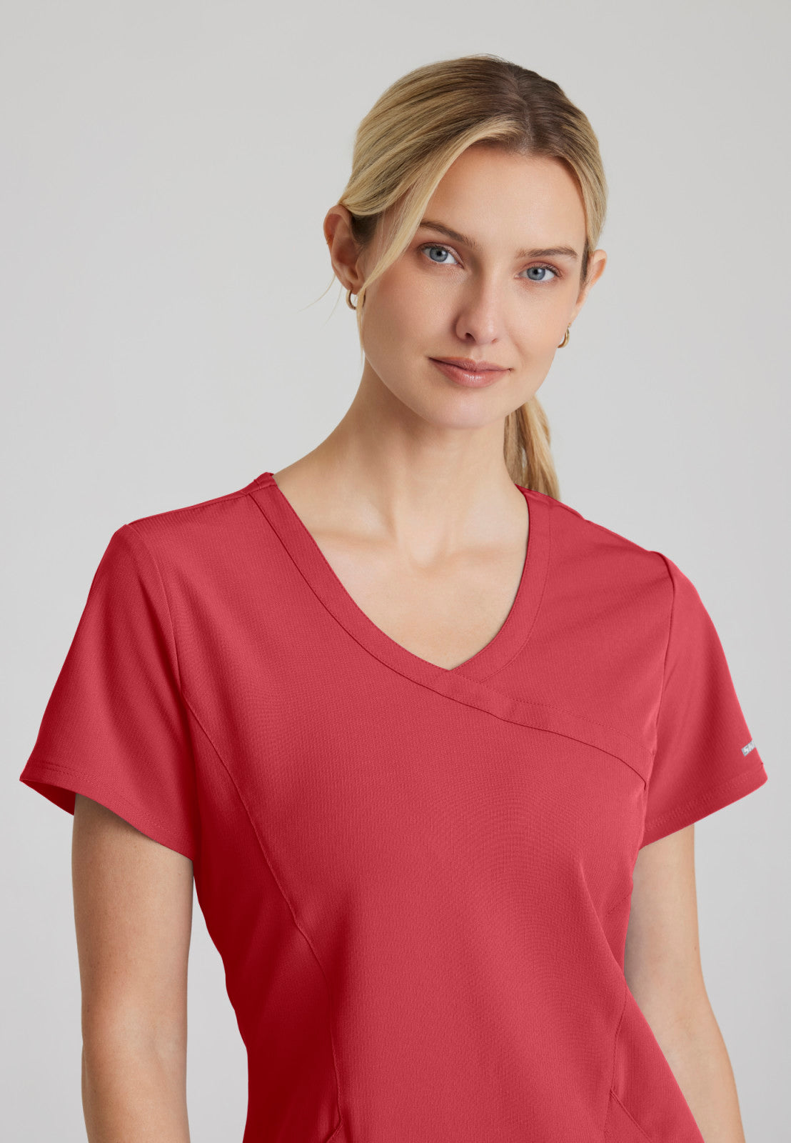 Skechers SK102 Reliance Scrub Top True Red