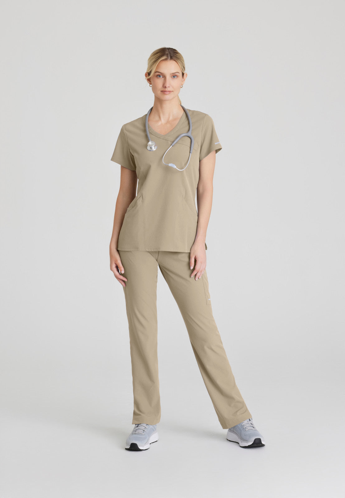 Skechers SK102 Reliance Scrub Top New Khaki