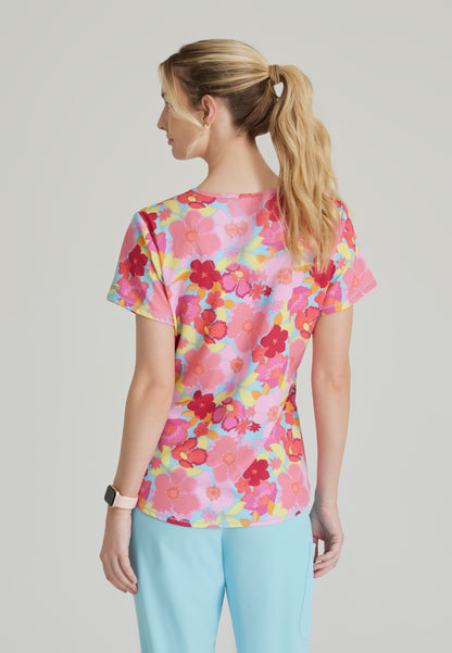 Skechers SKT021 Essence Scrub Top Blissful Blossom