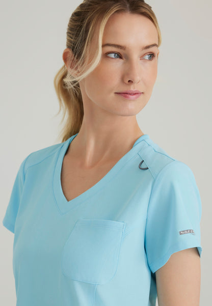 Skechers SKT147 Dignity Scrub Top Poolside Blue