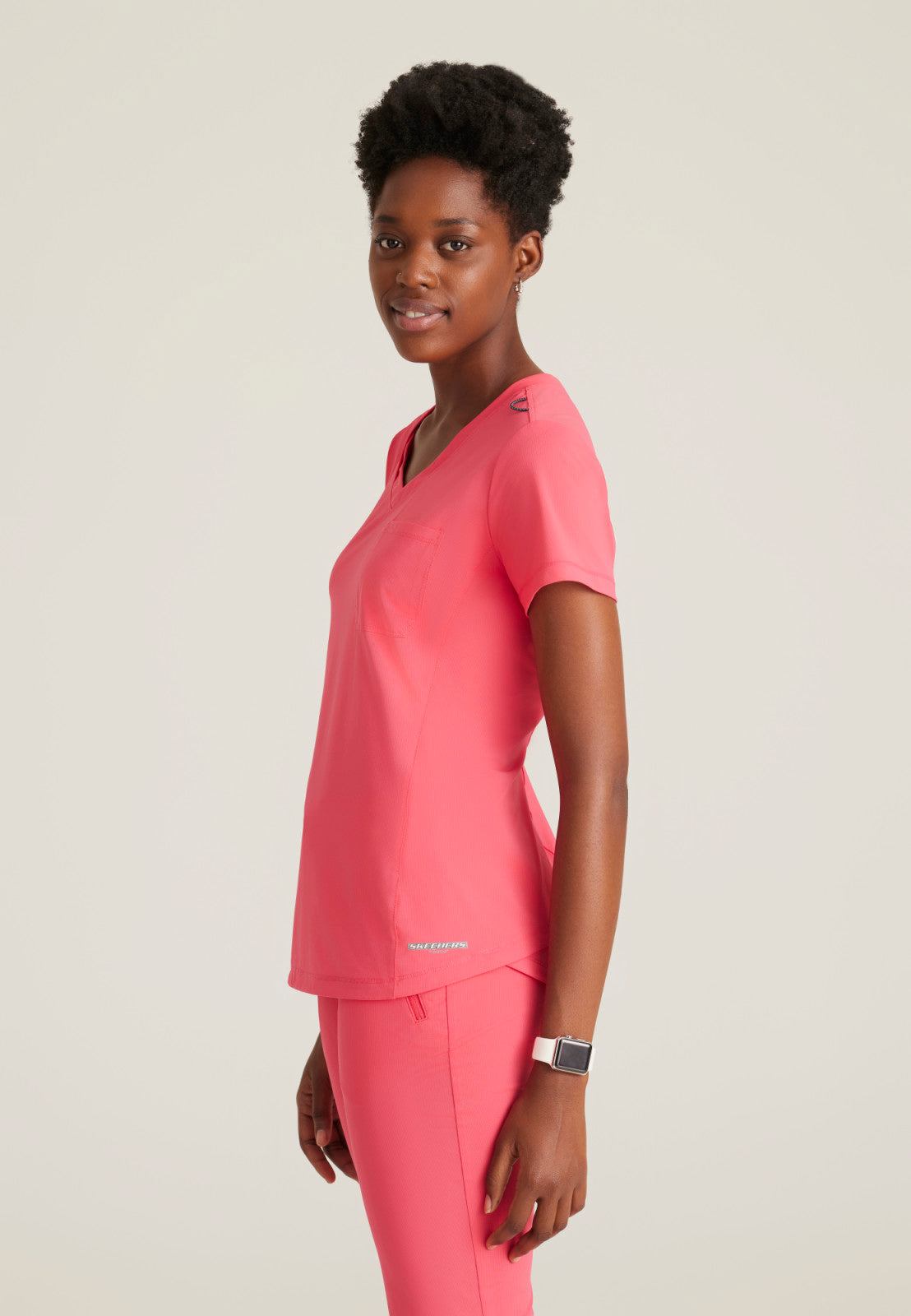 Skechers Slip-Ins Knits SKT221 Flow Knit Scrub Top Punch Pink