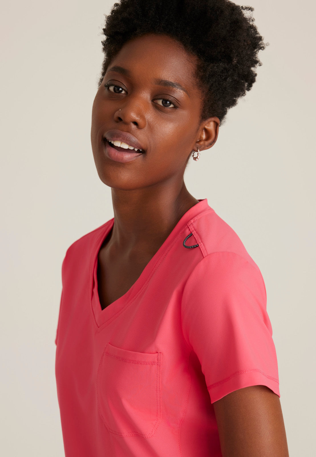 Skechers Slip-Ins Knits SKT221 Flow Knit Scrub Top Punch Pink