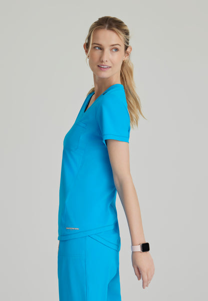 Skechers Slip-Ins Knits SKT221 Flow Knit Scrub Top Bold Azure