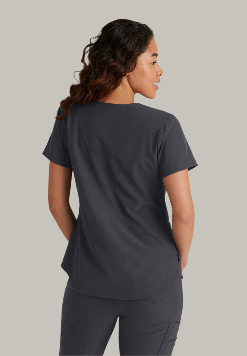 Skechers Vitality SKT092 Electra Scrub Top Pewter