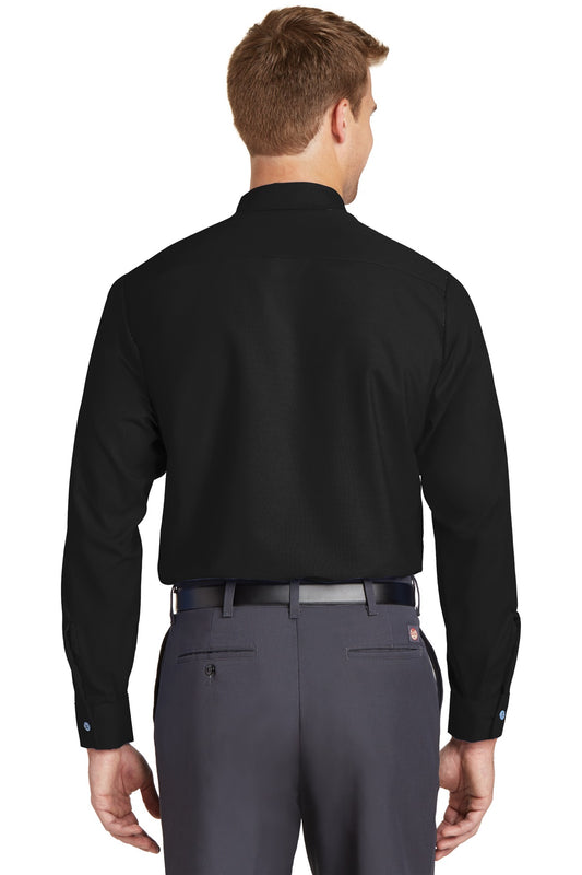 Red Kap Long Size Long Sleeve Industrial Work Shirt SP14LONG Black