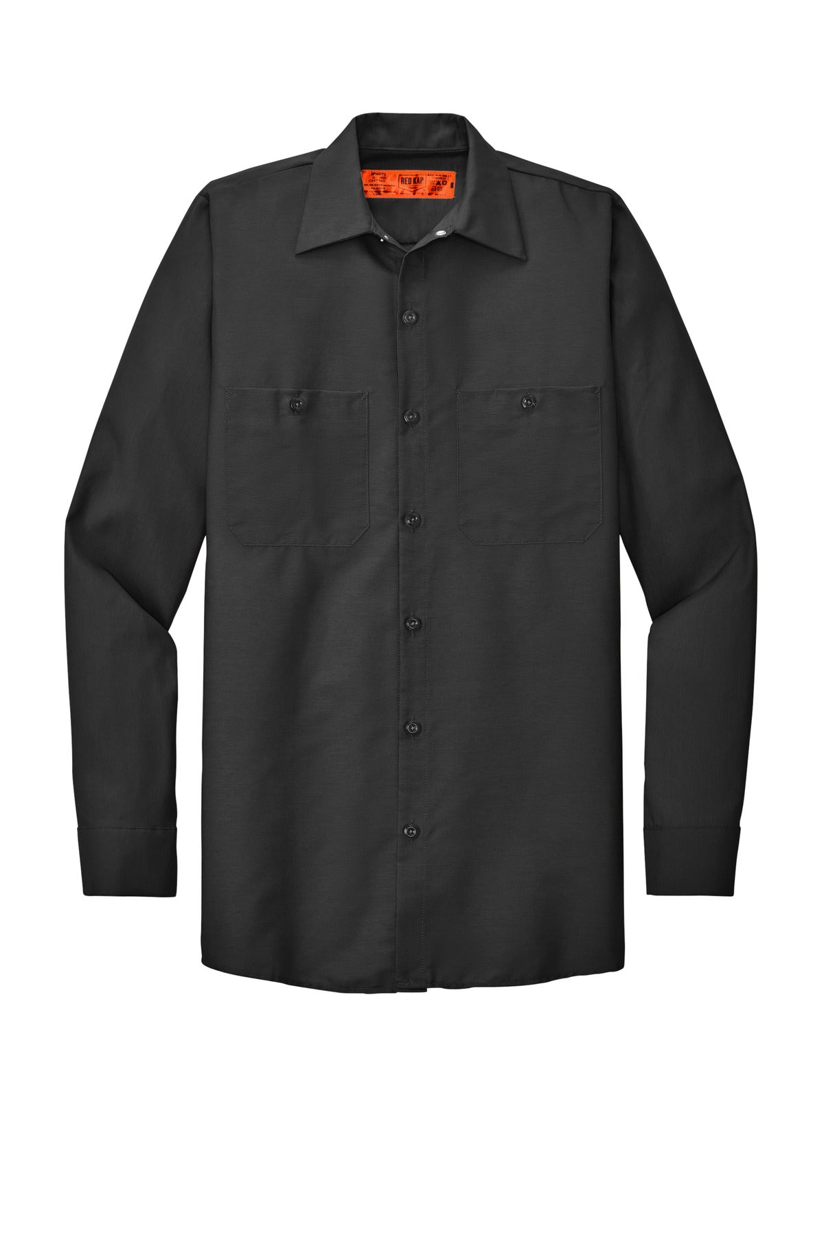 Red Kap Long Size Long Sleeve Industrial Work Shirt SP14LONG Charcoal