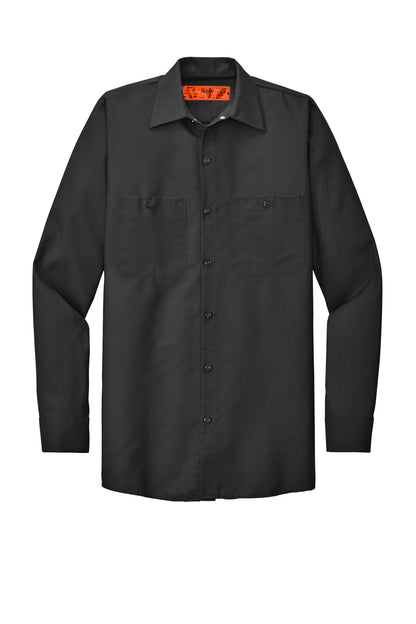 Red Kap Long Size Long Sleeve Industrial Work Shirt SP14LONG Charcoal